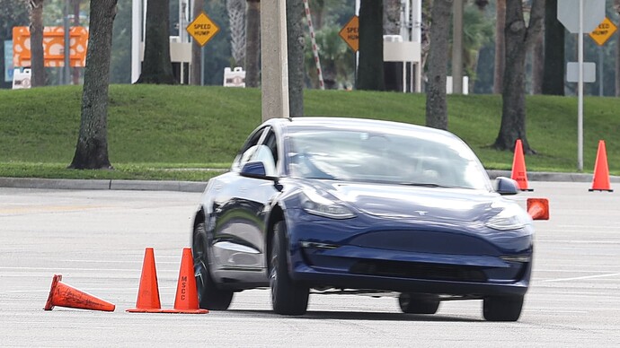 EV Weight Transfer Through an Autocross Element